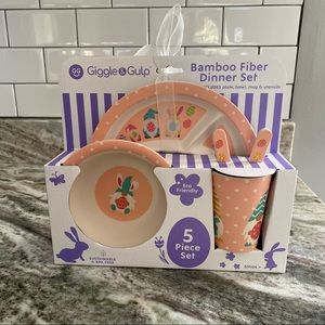 Gnome Easter Bamboo Fiber Dinner Set